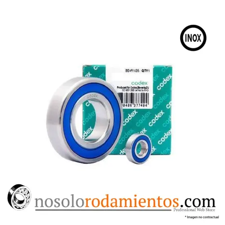 RODAMIENTO CODEX SS 6803-2RS INOX 17X26X5