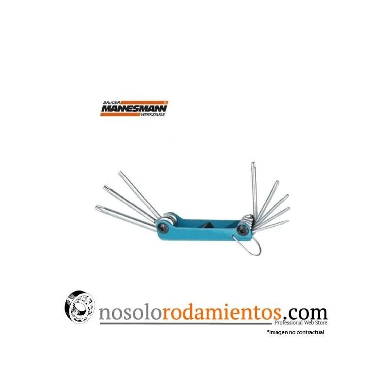 JUEGO COMPACTO LLAVES TORX BRÜDER MANNESMANN