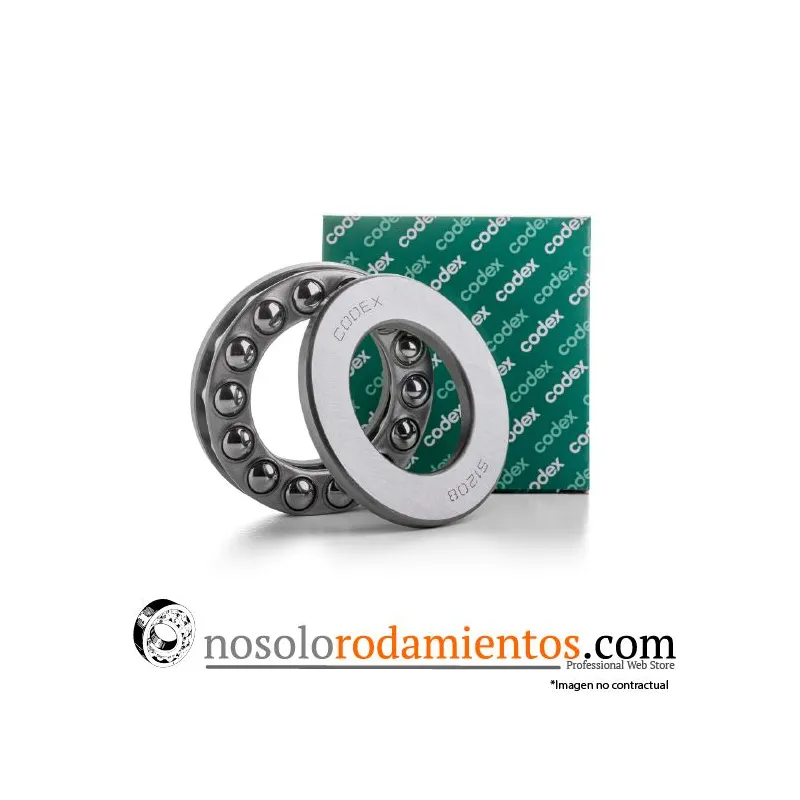 RODAMIENTO AXIAL SIMPLE EFECTO CODEX 51103 17X30X9