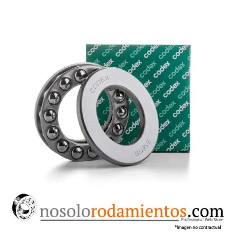 RODAMIENTO AXIAL SIMPLE EFECTO CODEX 51108 40X60X13