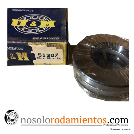 OUTLET- RODAMIENTO 51307 U&M 35X68X24