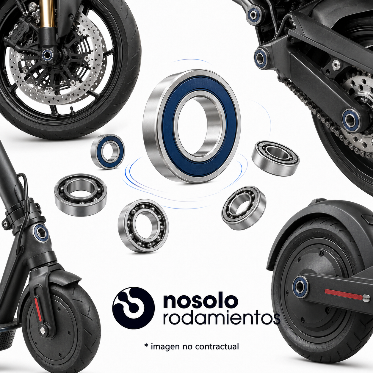 RODAMIENTOS Y COMPONENTES PARA MOTO, PIT BIKES Y PATINES ELÉCTRICOS